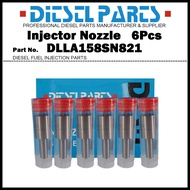 6Pcs Diesel Fuel Injector Nozzle Tips 105015-8210 DLLA158SN821 for ISUZU 6BD1T 6BG1T