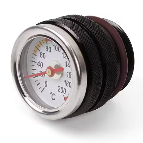 Oil Temperature Gauge M30x1.5 Thread Motorcycle Temperature Gauge 0-200℃ Oil Thermometer for Kawasak