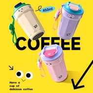 Coffee Cup with Handle 316 Stainless Steel Cooler Cup Office Water Cup Coffee Cup