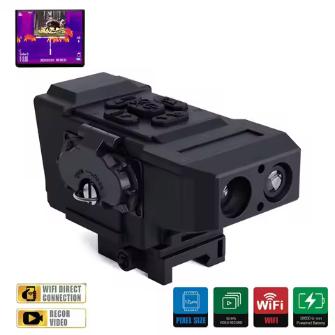 Multispectral Thermal scope, Dual Spectra Thermal Night vision scope for Hunting, 2K Day Vision 256x