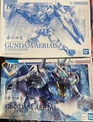 快閃優惠 全新 HG Gundam Aerial Clear Color +PB HG GUNDAM AERIAL (PERMET SCORE SIX) 水星之魔女 風靈高達彩透版 高達模型