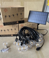 ไฟระย้า SOLAR LED G40 ปรับได้ 4 โหมดแสงสว่าง พลังงานแสงอาทิตย์ G40 พร้อมแผงโซล่าเซลล์ + หลอดไฟ 25 ดว