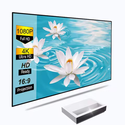 72-150 inch UST ALR/CLR Fixed Frame Projection Screen Anti-light Screen for Ultra Short Throw 4K Las