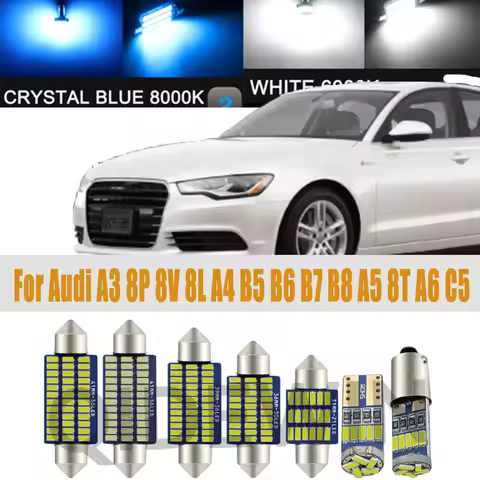 Car LED Interior Light Canbus For Audi A3 8P 8V 8L A4 B5 B6 B7 B8 A5 8T A6 C5 C6 C7 A7 A8 D2 D3 A1 8