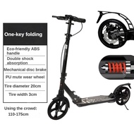 Adult Kick Scooter with Disc Handbrake Foldable Adjustable Urban Scooter with Dual Suspension
