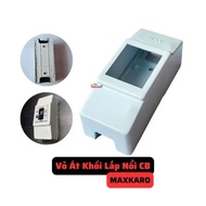 Circuit breaker box containing block circuit breaker circuit breaker