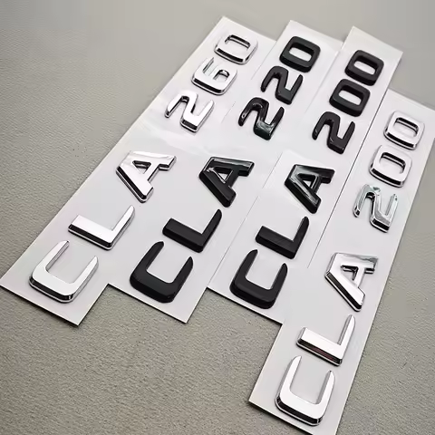 3D ABS Car Letters Logo CLA18O CLA200 CLA 220 CLA250 CLA260 4MATIC Badge Rear Trunk Emblem Sticker F