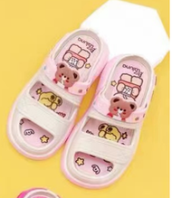 Sandal  Anak Perempuan  Motif Bear Viral Wedges Ban Dua Terbaru Sendal Selop Karet Jelly Import