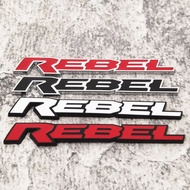 Letter Car Logo 3D 3D Metal REBEL English Car Sticker Personalized Letter Car Stickers