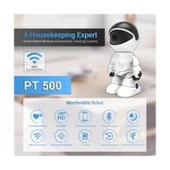 1 Piece 3MP Robot PTZ Wifi IP Camera Indoor Video Surveillance Cameras with Wifi Smart Home AI Human Detect Wireless EU Plug