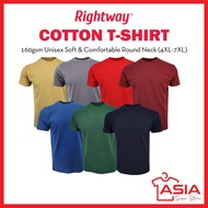 RIGHTWAY CLEARANCE T Shirt Plus Size Lelaki Unisex Cotton T-shirt Baju Saiz Besar Lelaki Plus Size T