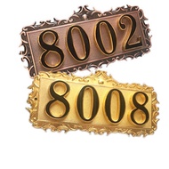 Bronze Metal House Number Plate Customized Household Area Entry House Number Hotel Number Number Dor