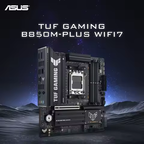 Asus TUF Gaming B850M-Plus WIFI7 DDR5 256GB Compatible with 9000/8000/7000 series Support PCIe 5.0 A