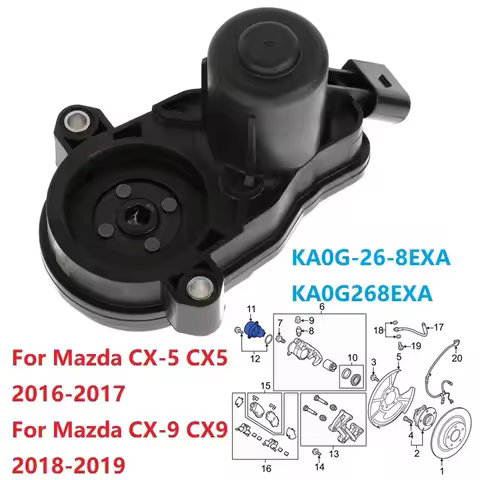 KA0G-26-8EXA Rear Parking Brake Motor for Mazda CX-5 CX-9 2.5L 2016-2023 Handbrake Caliper Adjust Ac