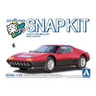 Aoshima The Snap Kit Ferrari 512 BB (Red) (Scale 1/32)