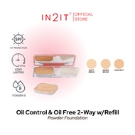 IN2IT Oil Control 2-Way Waterproof Foundation with Refill 01-OCF-R