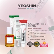 [SET] Tatagaltier Essence + Axis Y Dark Spot Glow Serum + Medipeel Melanon X Cream + Axis Y Sunscree