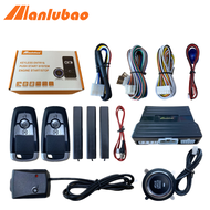 Manlubao 6-B PKE Car Alarm Passive Keyless Entry Remote Start Stop & Push Button Start System Vibrat