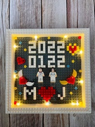 訂製積木主題相框-結婚禮物