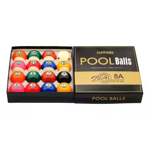 popular sapphire best 8A Tournament TV set 57.2mm (2-1/4") Billiard Pool Ball 16pcs/box For Sale