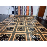 Tikar getah sponge tebal 0.90mm Size 20meter Cantik Design Baru