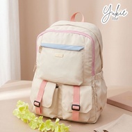 Rumahwarna Canvas Backpack 15 inch Laptop Bag Size 29 x 12 x 42 cm YUKI Blue