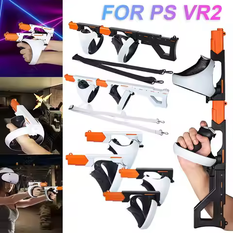 Magnetic Gun Stock Adjustable Attachment for PS VR2 Controller Handle Controller Grip Shooter VR Gam