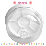 FUTUREE Watch Movement Tray, White Compartmentalized Watch Parts Tray, Full Set Blue Turquoise Dustp