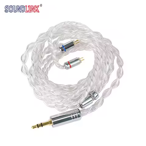 Soundlink 2Pin IEM Cable Wire Earphone Cable for In-ear Monitor (2pin-0.78mm, 3.5mm) Model A8