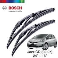 Bosch Advantage Series Wiper [Honda Jazz GD] (02-07) : BA24” + BA16”
