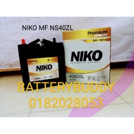 CAR BATTERY NIKO MF NS40ZL-pos with J&T or DHL