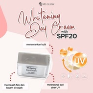 Ms Glow Whitening Day Cream - Mencerahkan Kulit Wajah - Melindungi dari Sinar Matahari - Ratu Kosmetik Online