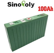 Sinopoly (แถมฟรีบัสบาร์ น็อต)แบต Lifepo4 3.2v แบตเตอรี่​ ลิเธียม​ 100Ah ใช้กับโซล่าเซลล์ พร้อมส่งในไทย