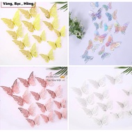 Set of 12 Butterflies 3D Wall Stickers Size 812cm - BG