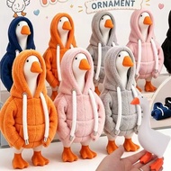 Cartoon Hoodie Duck Desktop Figurine - Funny Hoodie Duck Figure Miniature - Creative Gift Toy - Home
