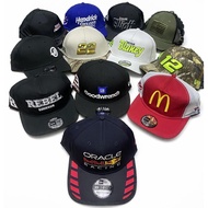 GOLFER, 9FORTY, 39THIRTY, 9FORTY, A FRAME, 9FIFTY, TRUCKER CAP/HATS BY NEW ERA RACING HATS COLLAB.