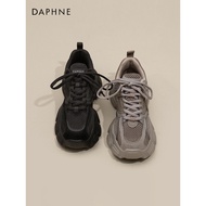 Daphne Black Daddy Shoes Women Spring Women's Shoes 2026 New Style Shoes Women Thick-Soled Heighteni