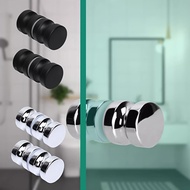 Bathroom Accessories Shower Room Glass Door Single Hole Handle Solid Cylindrical Aluminum Alloy Show