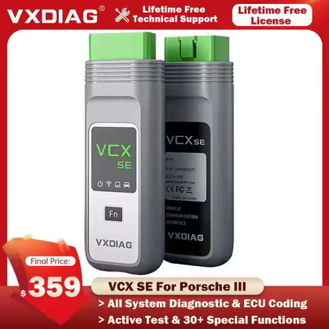 New VXDIAG VCX SE VX608 SE For Porsche III Automatic OBD2 Scanner Diagnostic Tools ECU Programming C