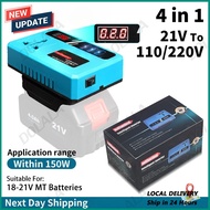 Power Inverter DC 18V to AC 220V Compatible with Makita 18V Battery Portable Power Converter with AC
