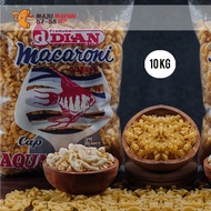 RAW BANTAT MACARONI RAW BRUNTUS MACARONI/ AQUARIUM MACARONI/ 10kgbiru Kerepek Snack Makanan Halal