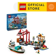LEGO City 60422 Seaside Harbour with Cargo Ship (1226 Pieces)