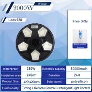 UFO solar street light outdoor waterproof IP67 2000w 4000w LED  solar light with remote
