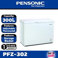 Pensonic PFZ302 300L Mechanical Temperature Control Chest Freezer /Peti Sejuk Beku PFZ-302