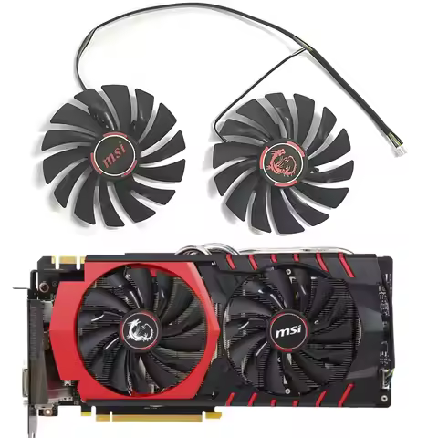 Original new PLD10010S12HH GTX970 980 GPU FAN suitable for MSI R9 390 R9 380 R7 370 GTX 980 980Ti 97