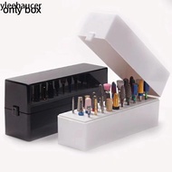 YLEEHAUCER Dustproof Bit , Nail Art Supplies Portable Design Nail Drill Bits Holder, High Quality 30
