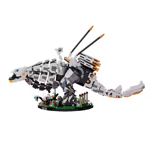 Gobricks Moc Zero Dawned Thunderjaw Bricks Model Forbidden West Monster Building Blocks Game Bricks 