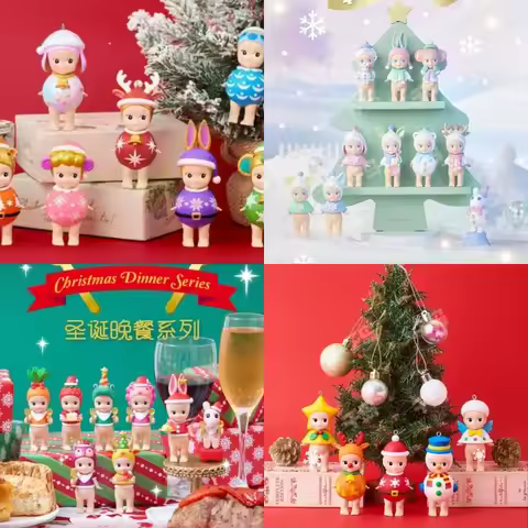Authentic Sonny Angel 2023 Christmas Blind Box Winter Dream Christmas Dinner Series Collectible Mini