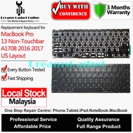 Replacement Keyboard for Laptop MB Pro 13 Non Touch Bar A1708 2016 2017 US Keyboard