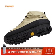 CRISPI【经典款】意大利户外登山鞋男中帮耐磨防滑徒步鞋女秋冬monaco 8009903 卡其色（偏绿） 40